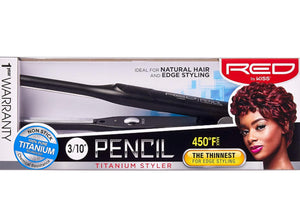 Red by Kiss Pencil Flat Iron Titanium KV10V00