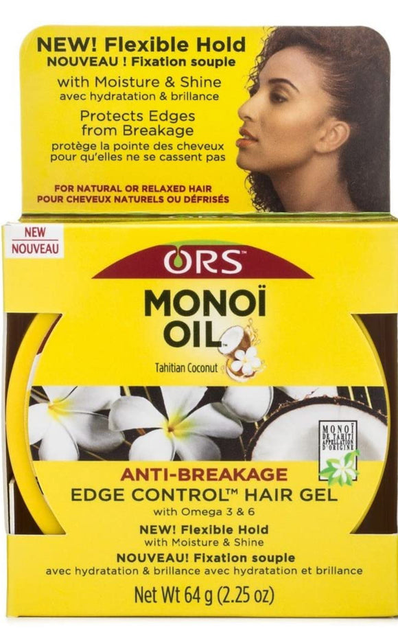 ORS Organic Root Stimulator Monoi Anti-Breakage Edge Control Oil, 2.25 oz