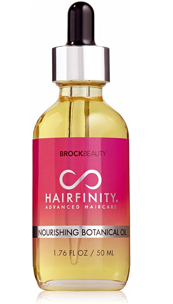 Hairfinity Nourishing Botanical Oil 100% Naturally Derived Ingredients & Essential Oils - Reduce Hair Breakage + Increase Shine & Elasticity 1.76 oz