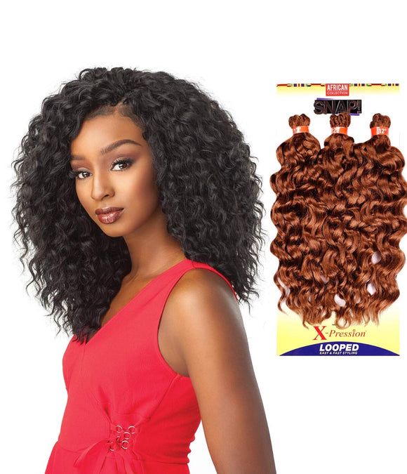 Sensationnel Synthetic Hair Crochet Braids African Collection 3X Pre Looped Snap Braid Out 12