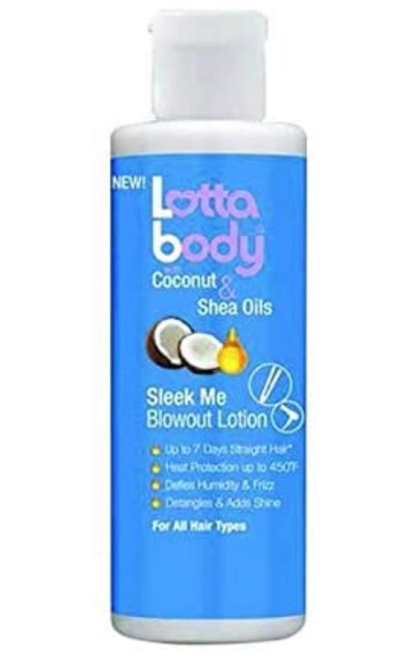 Lottabody Coconut Shea Oil Sleek Me Blowout Lotion, 8 Oz.
