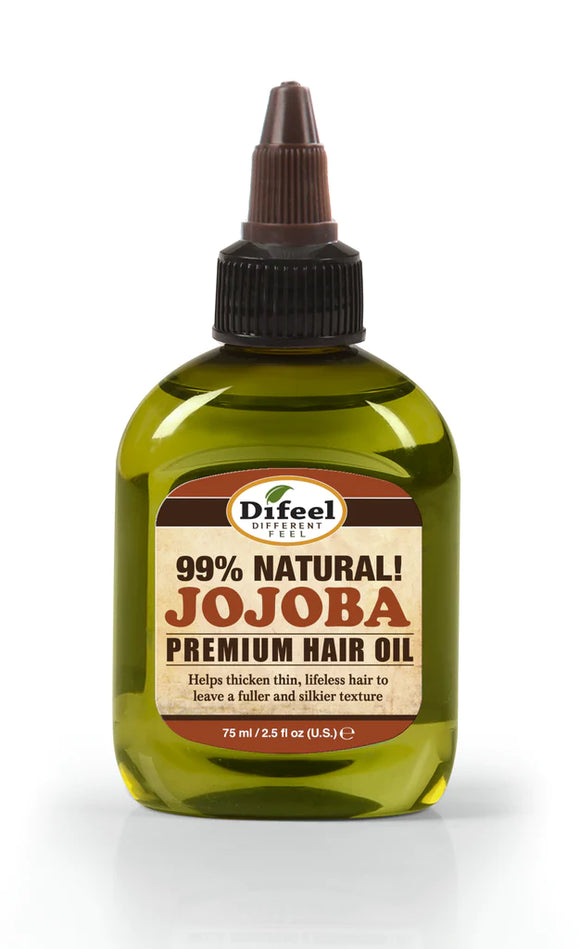 Difeel Premium Natural Hair Oil - Jojoba Oil 2.5 ounce