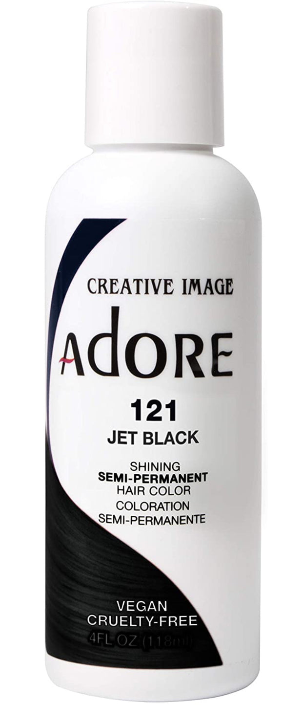 Adore Semi-Permanent Haircolor #121 Jet Black, 4oz