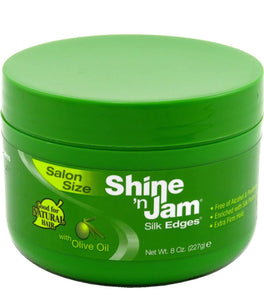 Shine-N-Jam Silk Edges With Olive Oil, 8oz