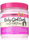 Aunt Jackie's Girls Baby Girl Curls, Curling and Twisting Custard, Great for Naturally Curly Hair, 15 Ounce Jar