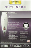 Andis 04603 Professional Outliner II Square Blade Trimmer, Gray