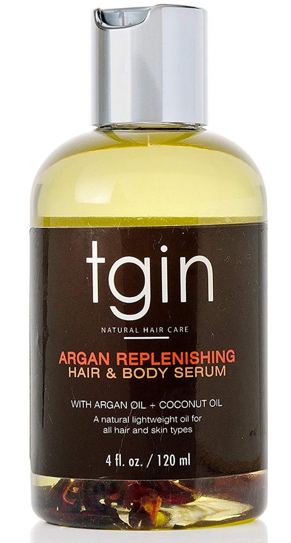 tgin Argan Replenishing and Hair Body Serum for Natural Hair, 4oz