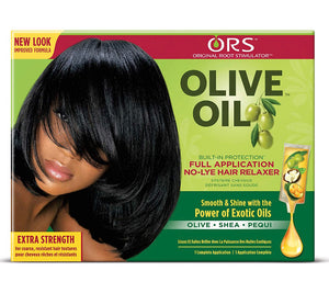 Organic Root Stimulator Olive Oil No Lye Relaxer Kit, Extra Strength