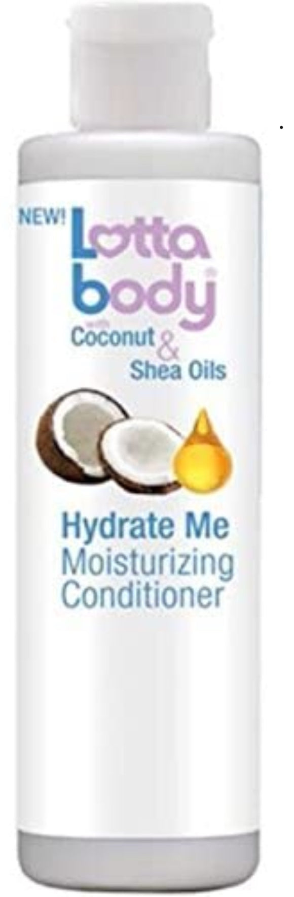 Lotta Body Hydrate Me Moisturizing Conditioner with Coconut & Shea Oils, 10oz