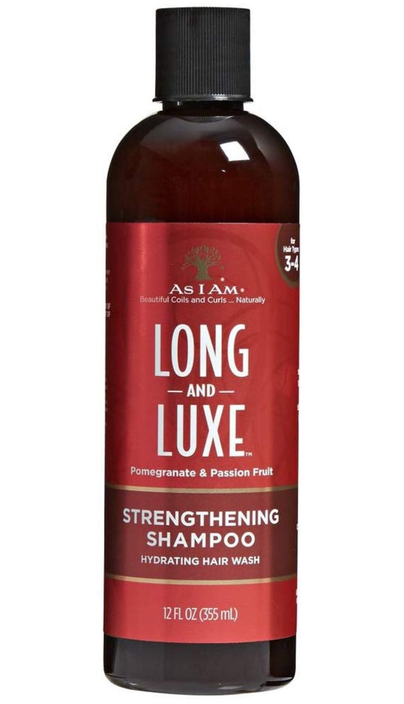 As I AM Long and Luxe Strengthening Shampoo, 12oz