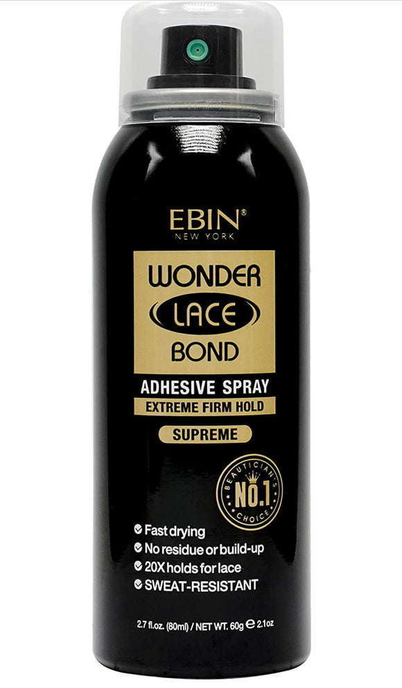 EBIN NEW YORK Wonder Lace Bond Adhesive Spray (Supreme Hold, 2.82oz/ 80ml)