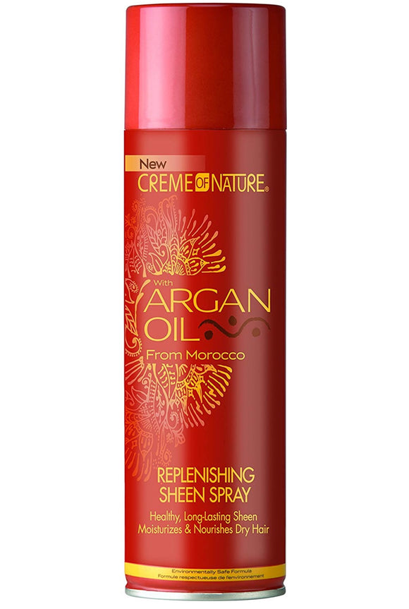 Creme of Nature Argan Oil Replenishing Sheen Spray, 16oz
